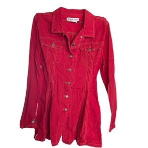 Vintage Red Denim Jacket